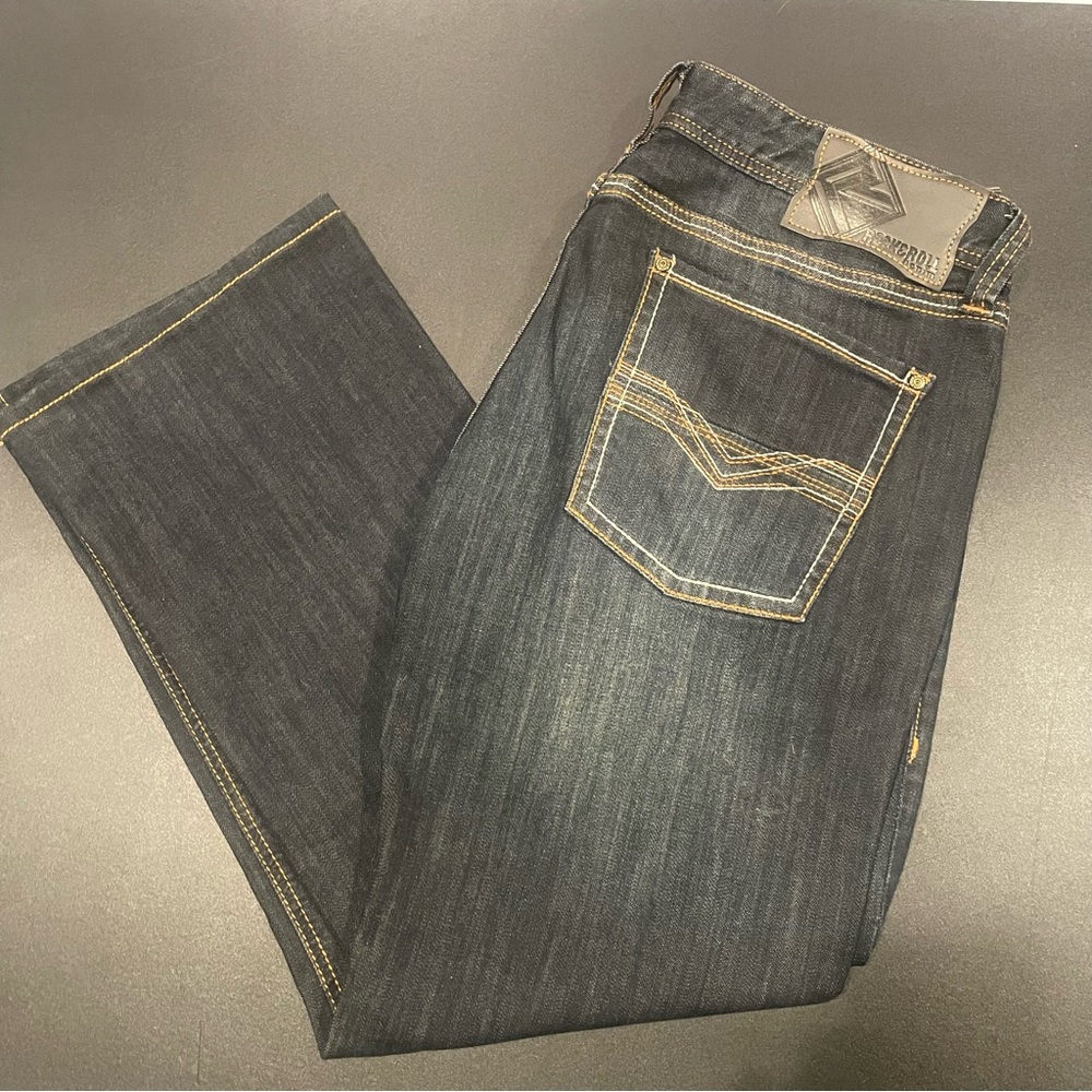 Men’s rock&roll denim jeans.